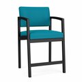 Lesro Lenox Steel Hip Chair Metal Frame, Black, OH Waterfall Upholstery LS1161